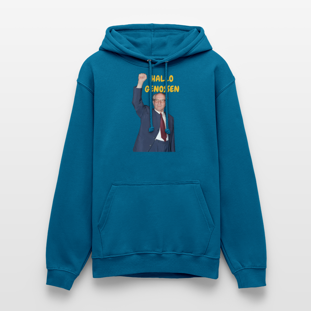 OSSI18Hoodie HALLO GENOSSEN - Tiefseeblau 