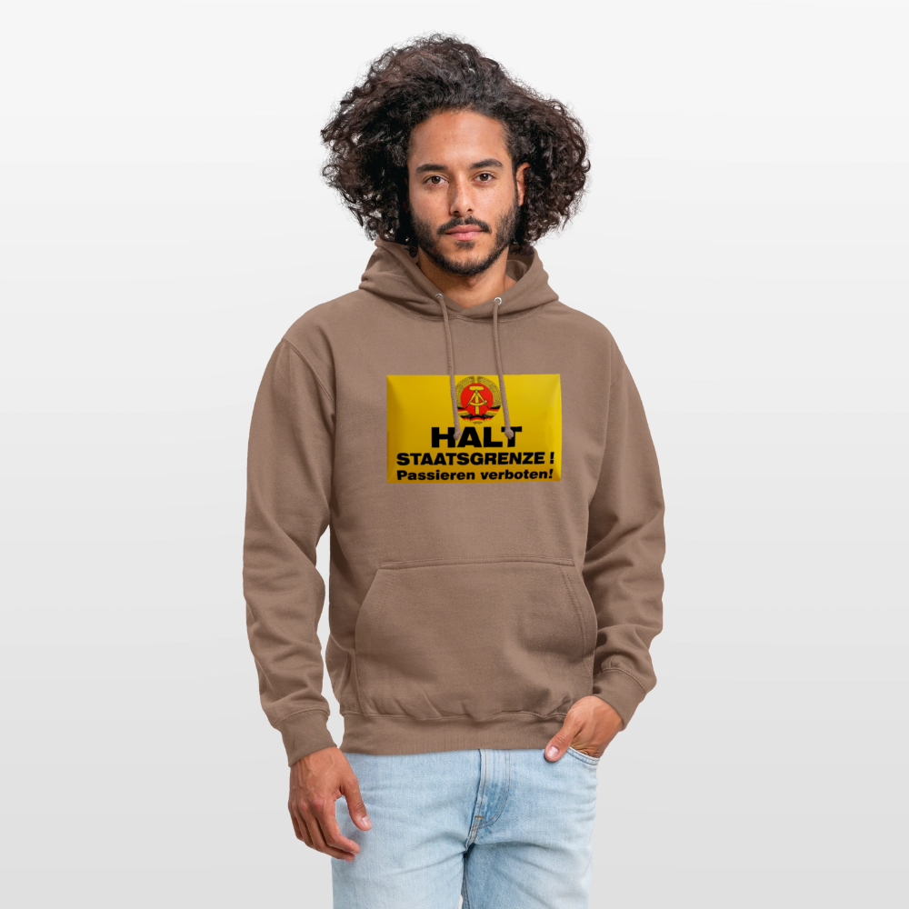 OSSI19 Hoodie HALT STAATSGRENZE - Mokka
