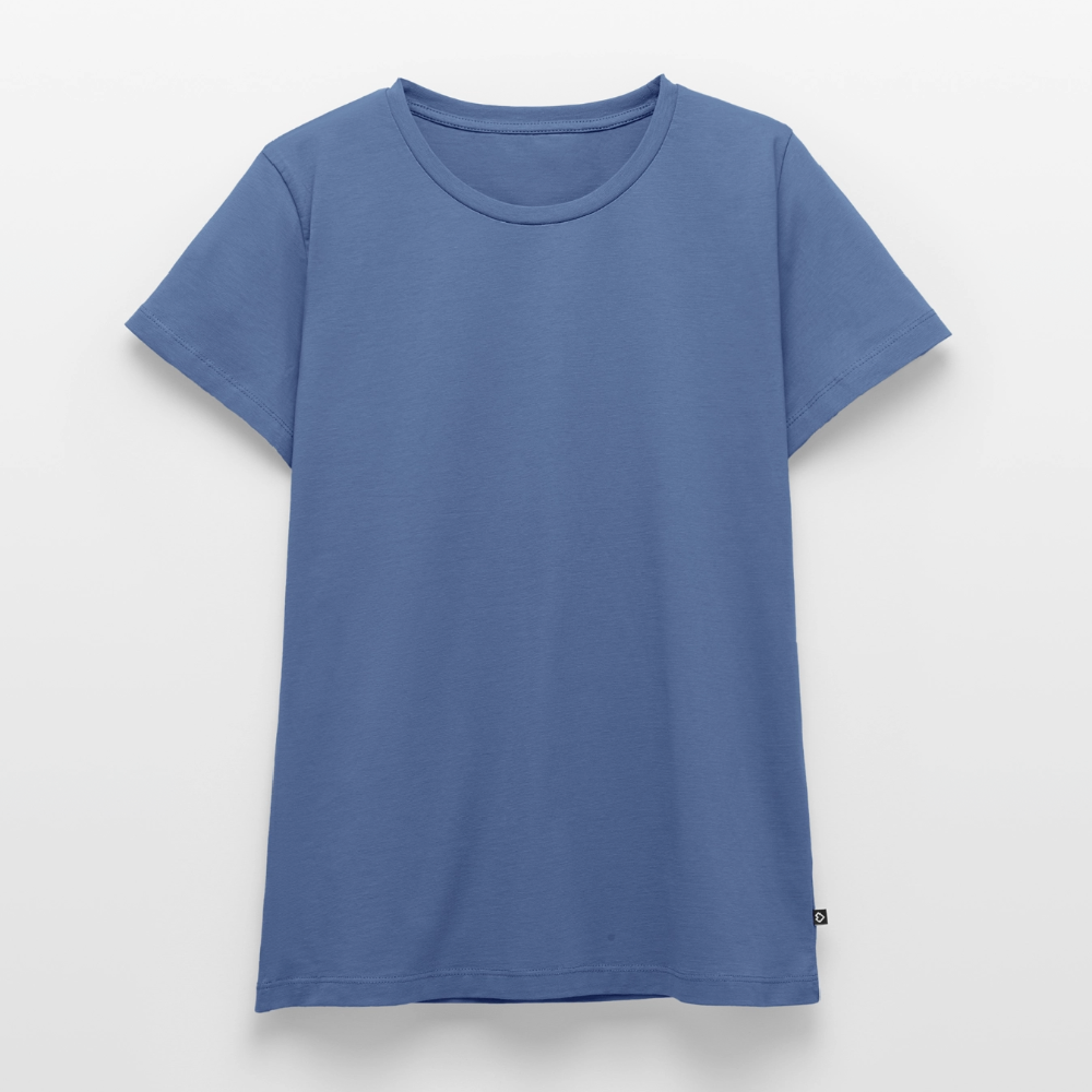 Tshirt Frauen Rückendruck Graffitischrift Förderverein Schule - Taubenblau