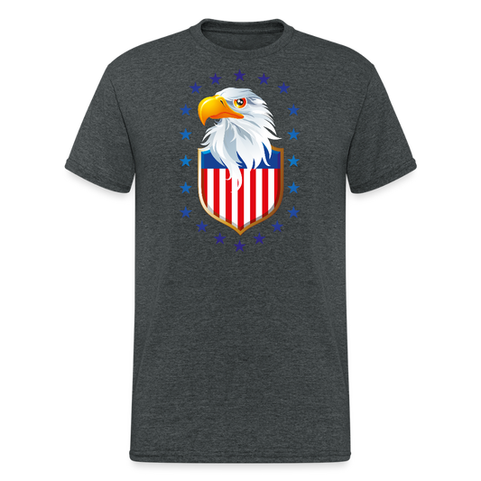 SSW2486Tshirt Amerikanischer Adler - Dunkelgrau meliert