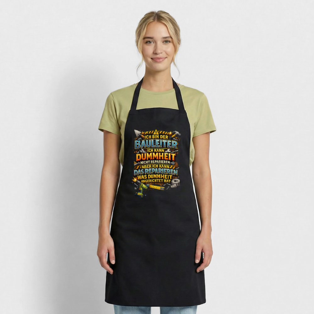 SSW2792 ICH BIN DER BAULEITER ICH KANN DUMMHEIT NICHT REPARIEREN ABER ICH KANN DAS REPARIEREN WAS DUMMHEIT ANGERICHTET HAT - Schwarz