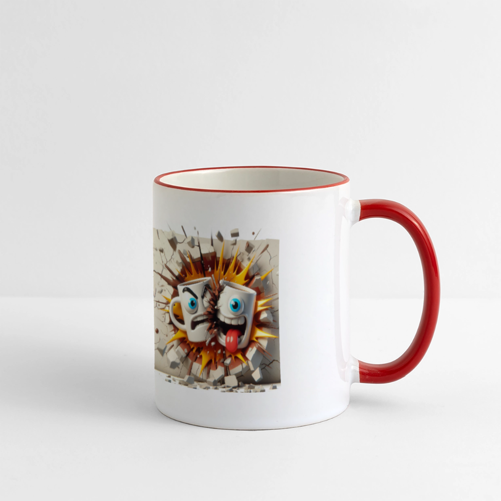 SSW2631Kaffeetassen Verrückt 2 - Weiß/Rot