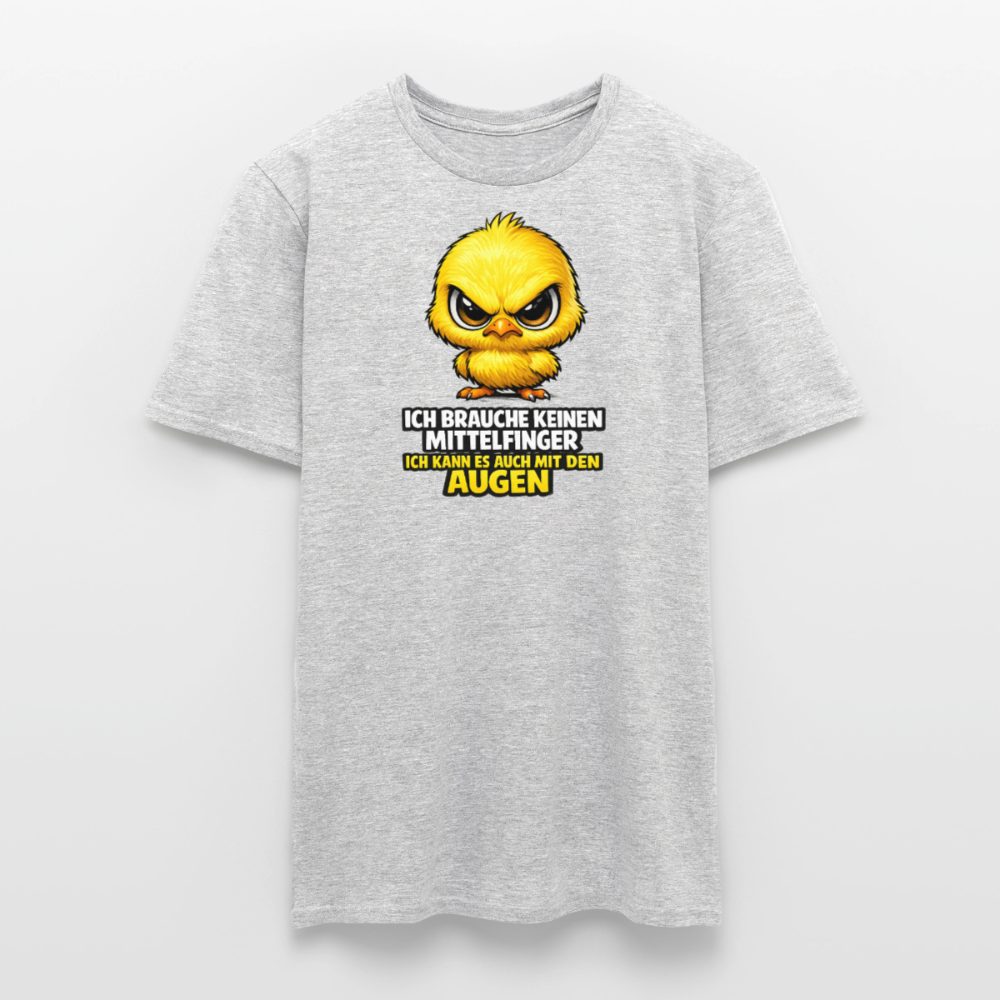 SSW2801 ICH BRAUCHE KEINEN MITTELFINGER ICH KANN ES AUCH MIT DEN AUGEN - Grau meliert