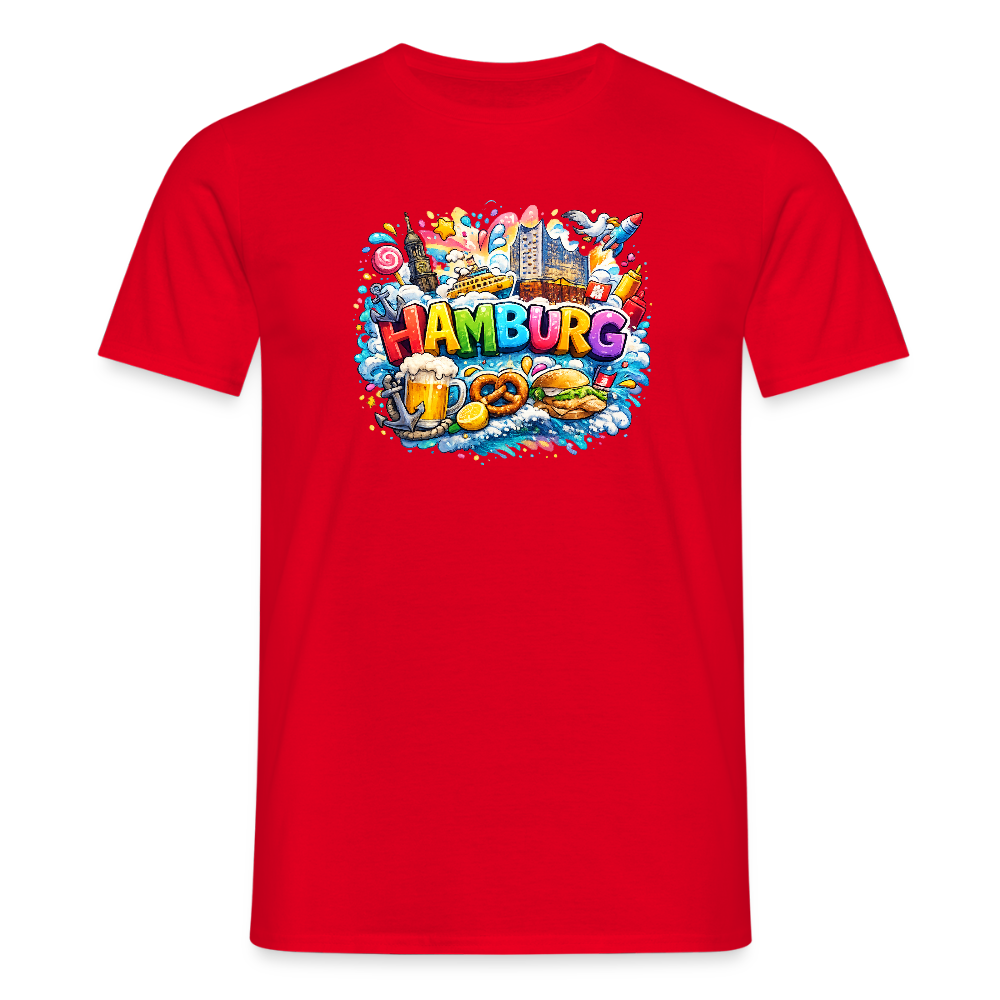 SSW2678Hamburg verrückt bunt - Rot