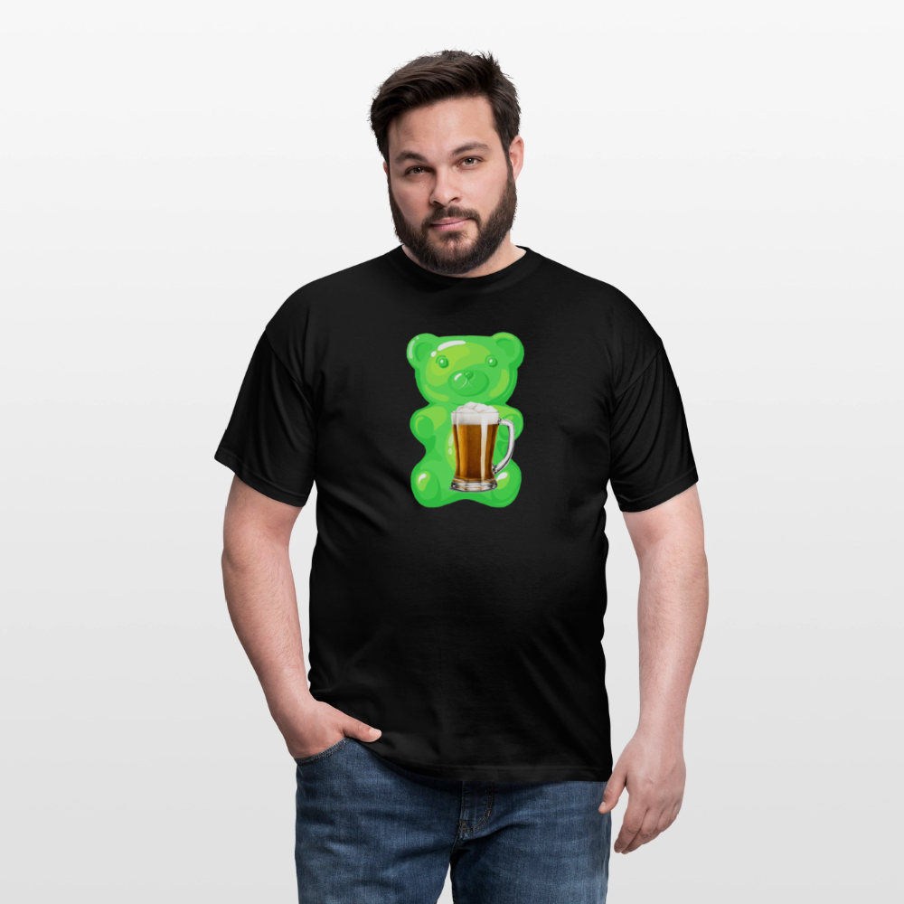 SSW2507Gummibär grün mit Bier - Schwarz