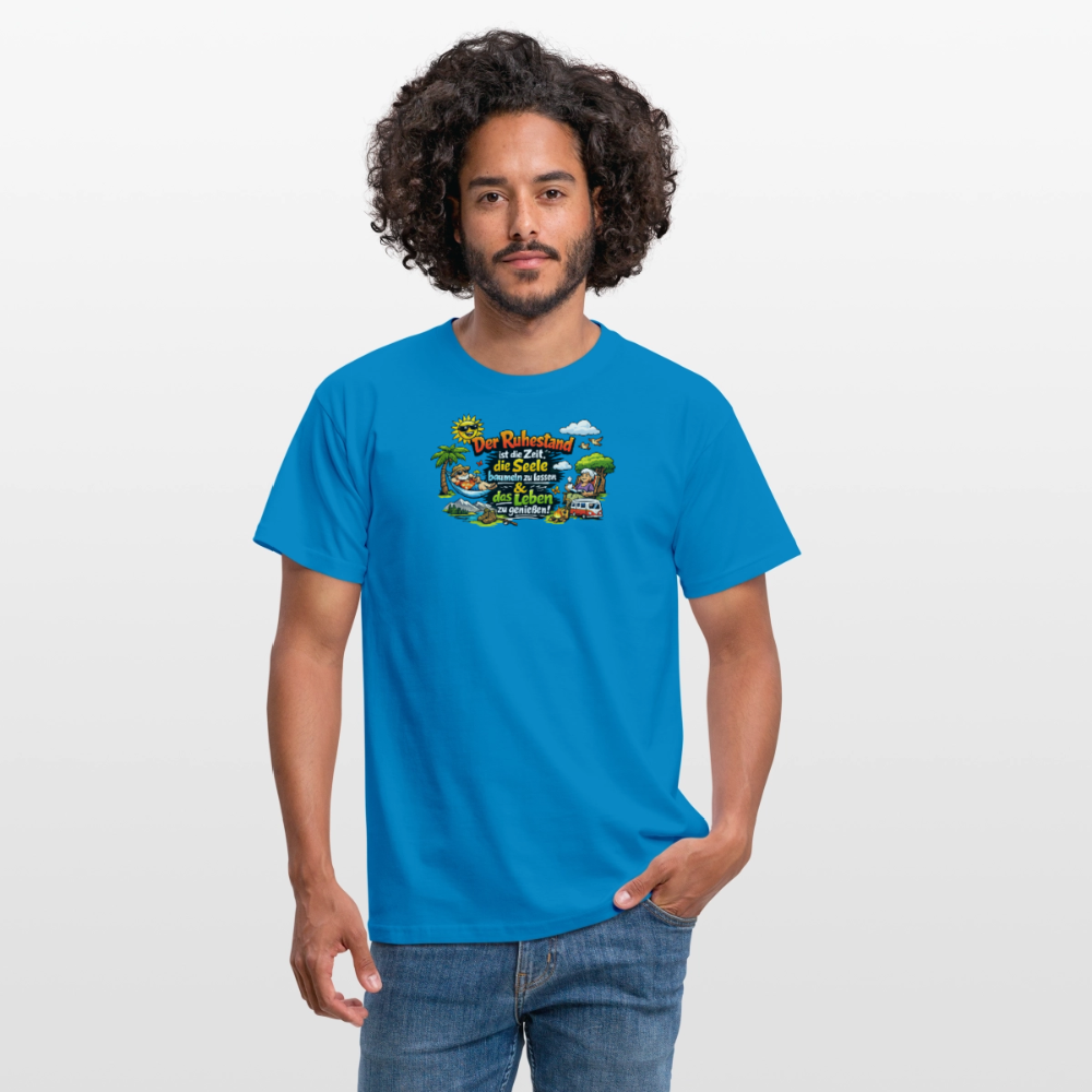 SSW2843Der Ruhestand ist die Zeit die Seele - Royalblau