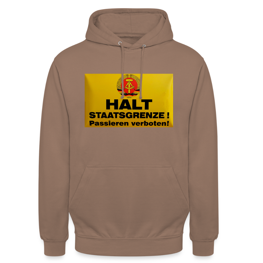 OSSI19 Hoodie HALT STAATSGRENZE - Mokka