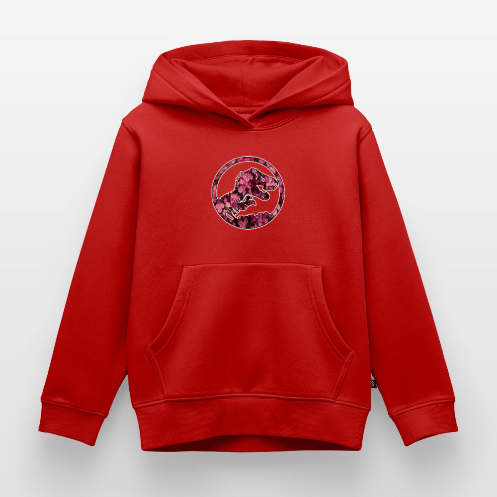 SSW1479 Hoodie jurassic_flowers_v2 - Rot