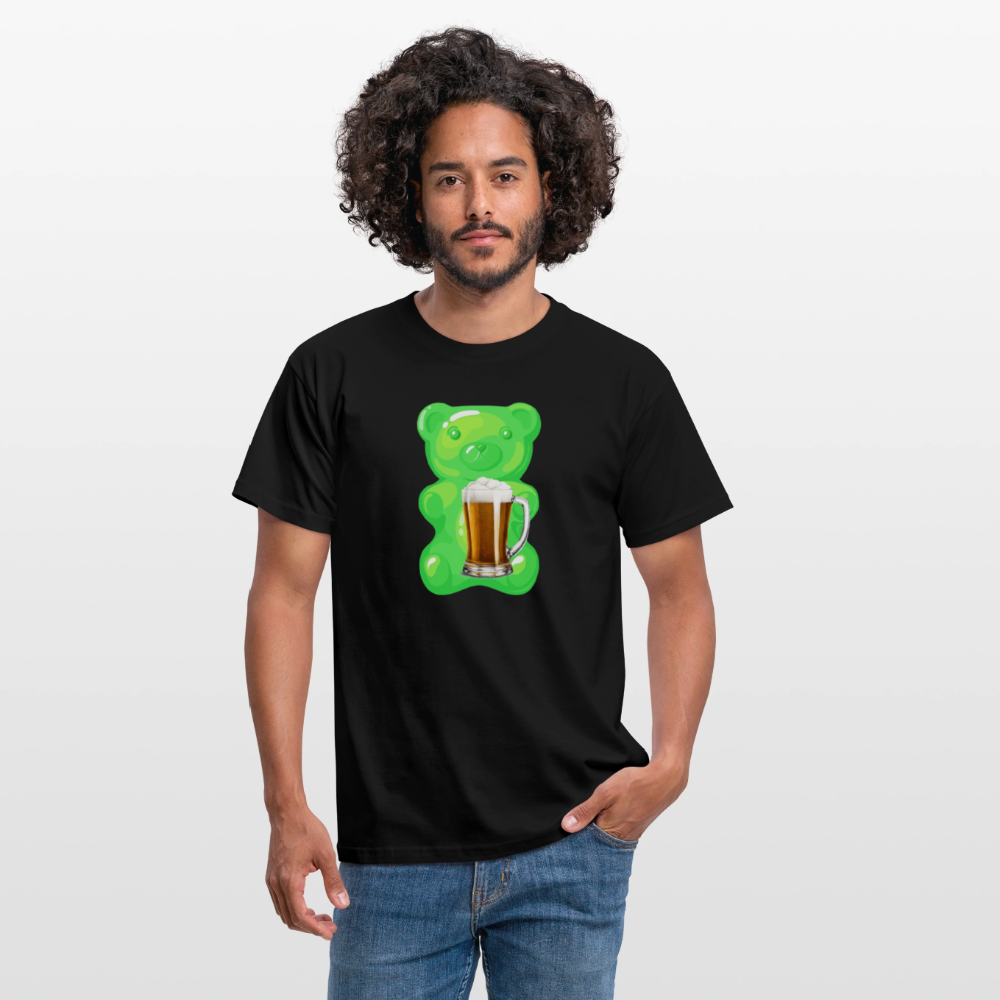 SSW2507Gummibär grün mit Bier - Schwarz