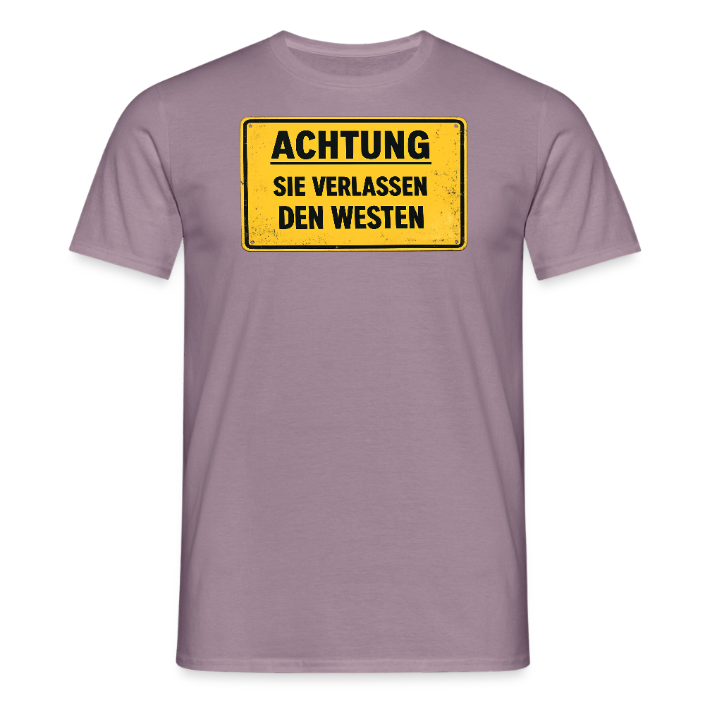 SSW2709Achtung sie verlassen den Westen - Lilagrau 