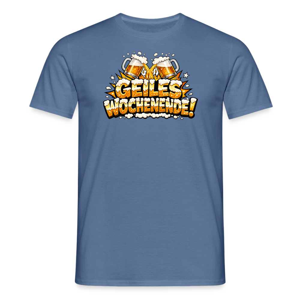 SSW2851 GEILES WOCHENENDE BIER - Taubenblau 