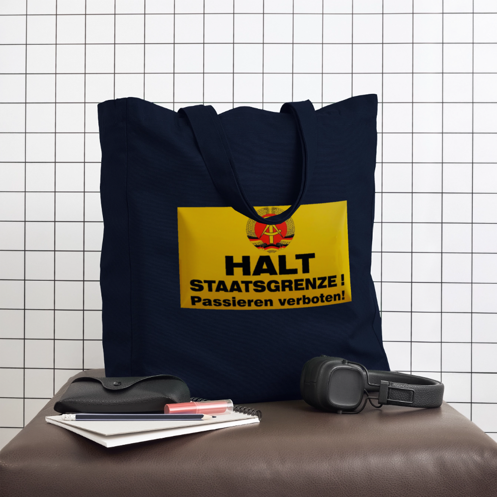 OSSI19 Stofftasche HALT STAATSGRENZE - Navy