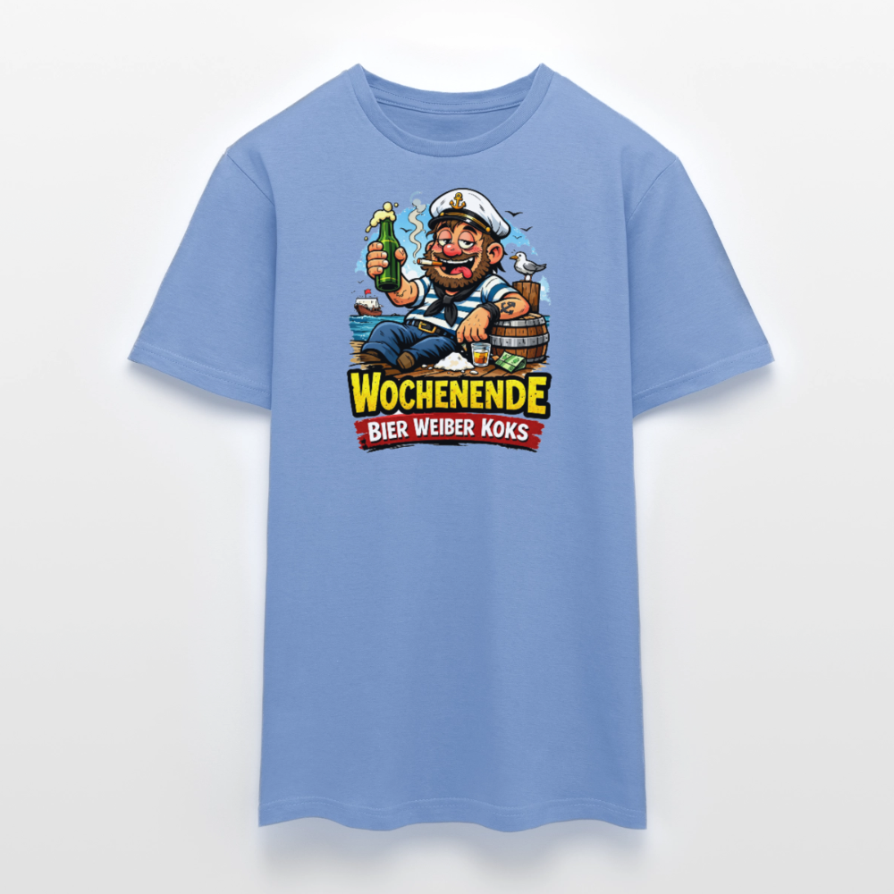 SSW2716Wochenende Bier Weiber Koks - Carolina Blue