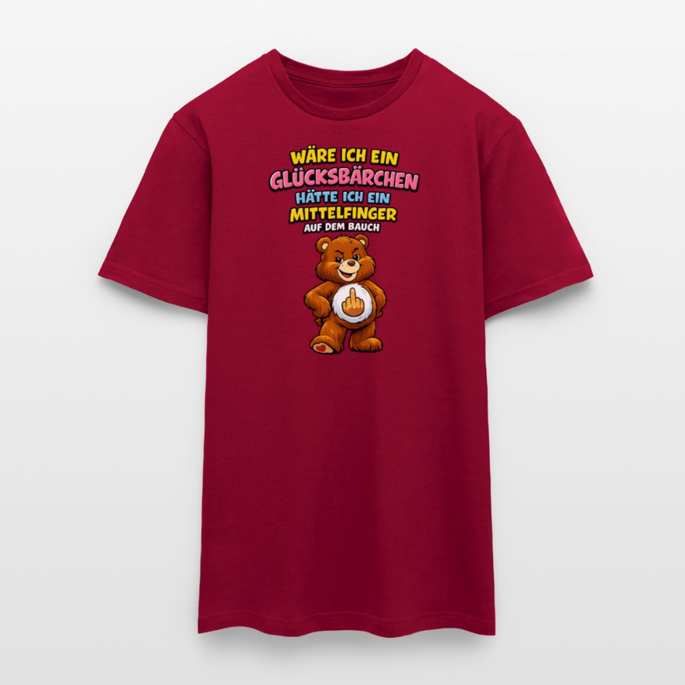 SSW2802 WÄRE ICH EIN GLÜCKSBÄRCHEN HÄTTE ICH EIN MITTELFINGER AUF DEM BAUCH - Ziegelrot