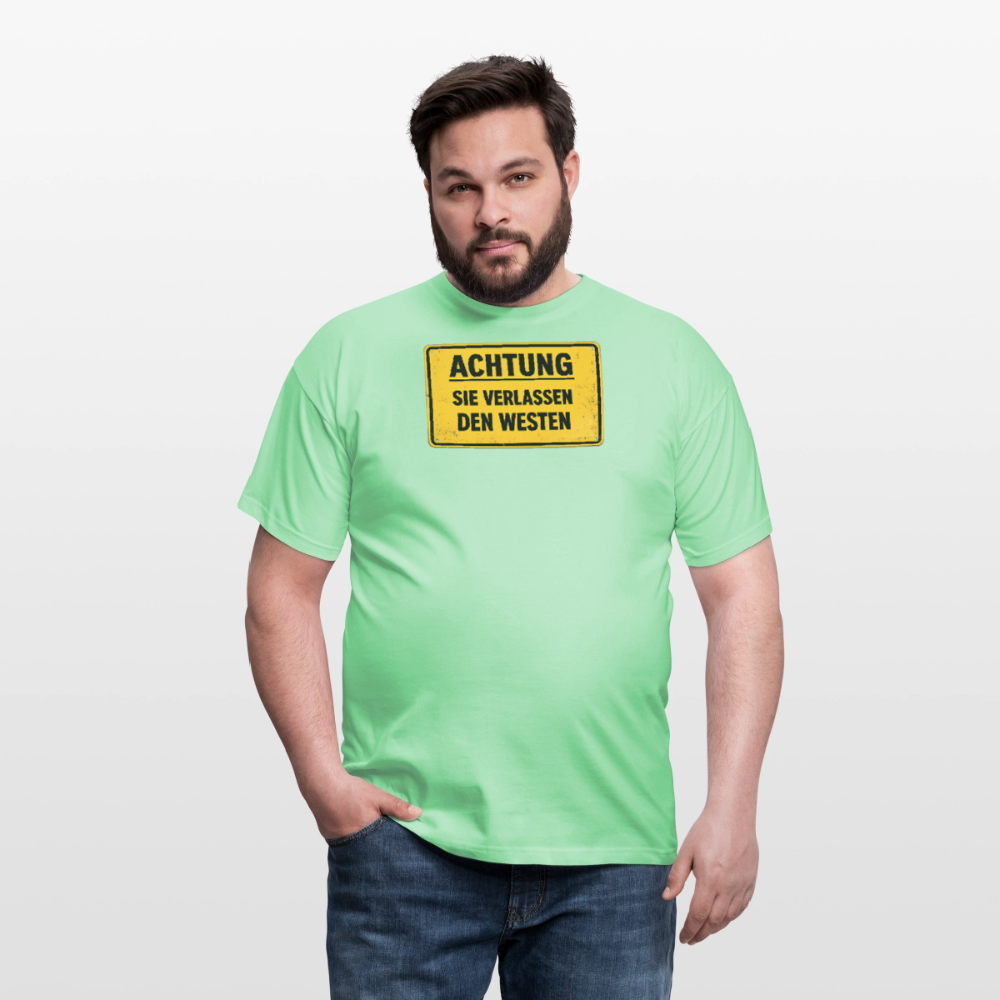 SSW2709Achtung sie verlassen den Westen - Mintgrün