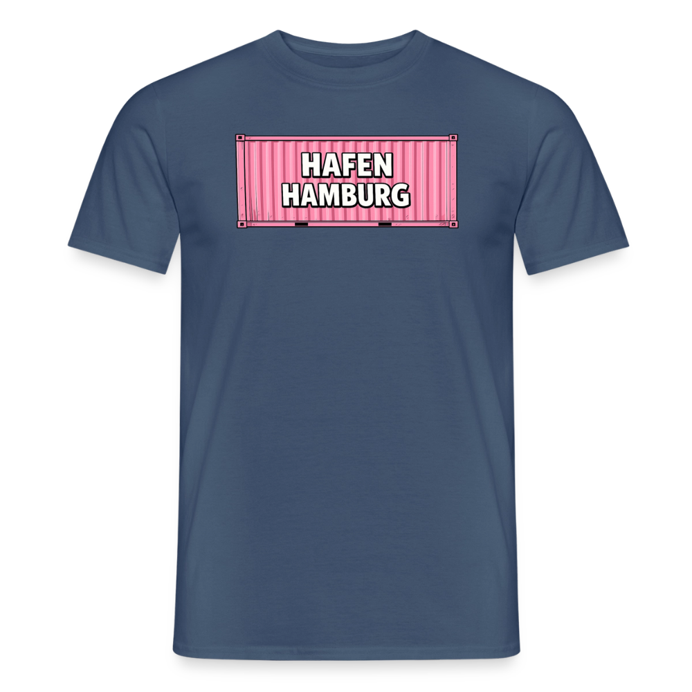 SSW2867Hafen Hamburg Container Pink - Dunkles Denimblau
