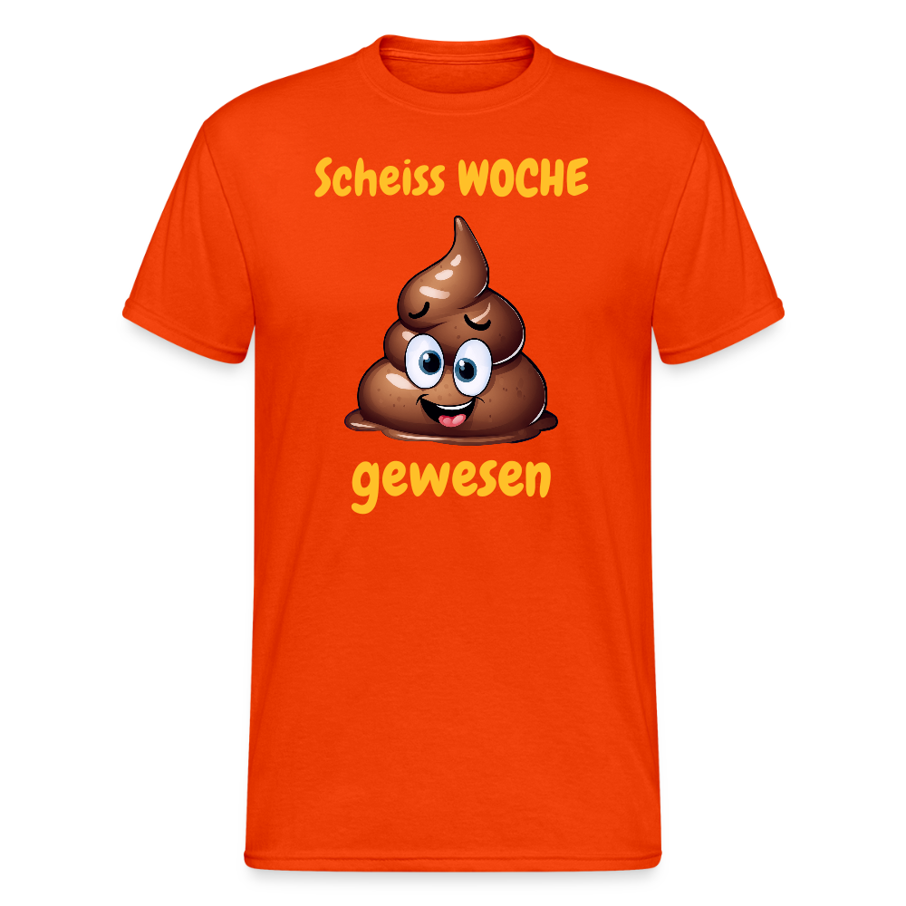 SSW2449Scheiss WOCHE gewesen - kräftig Orange