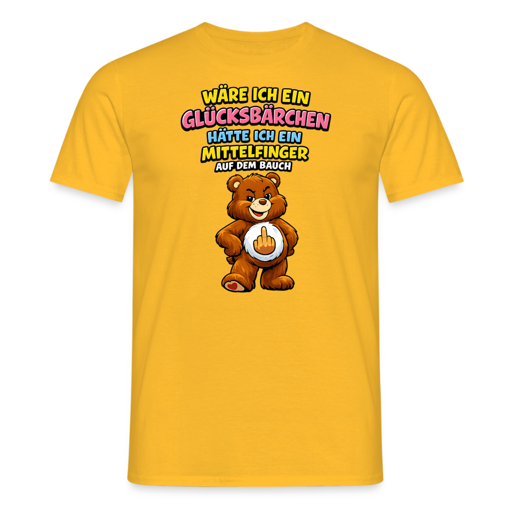 SSW2802 WÄRE ICH EIN GLÜCKSBÄRCHEN HÄTTE ICH EIN MITTELFINGER AUF DEM BAUCH - Gelb