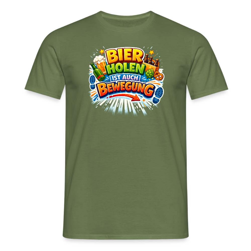 SSW2779 BIER HOLEN IST AUCH BEWEGUNG - Militärgrün