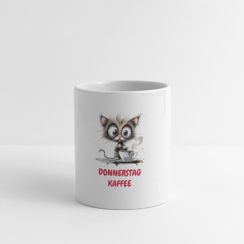 SSW2636Kaffeetasse DONNERSTAG KAFFEE - Weiß