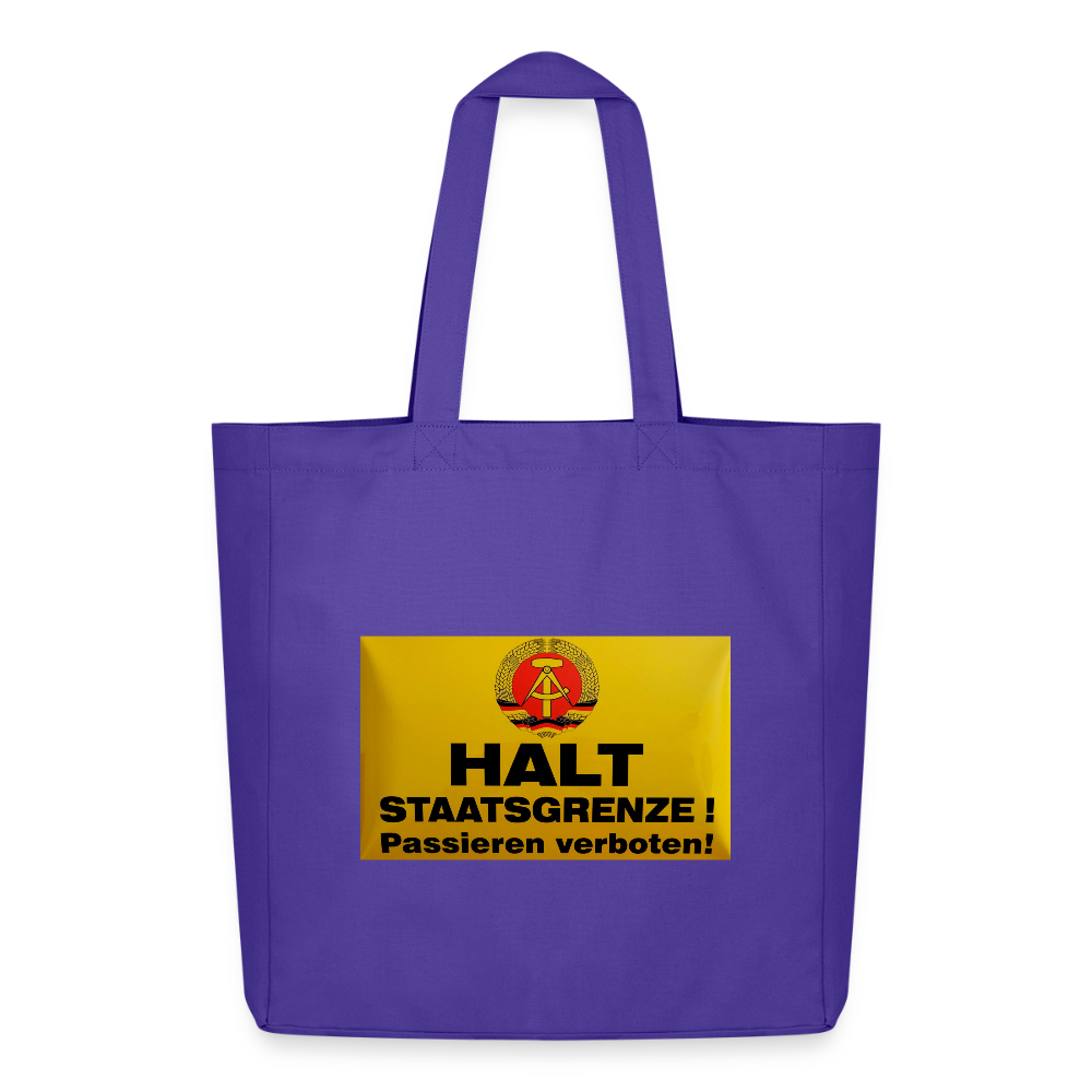 OSSI19 Stofftasche HALT STAATSGRENZE - Purple Love 