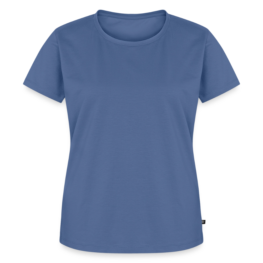 Tshirt Frauen Rückendruck Graffitischrift Förderverein Schule - Taubenblau