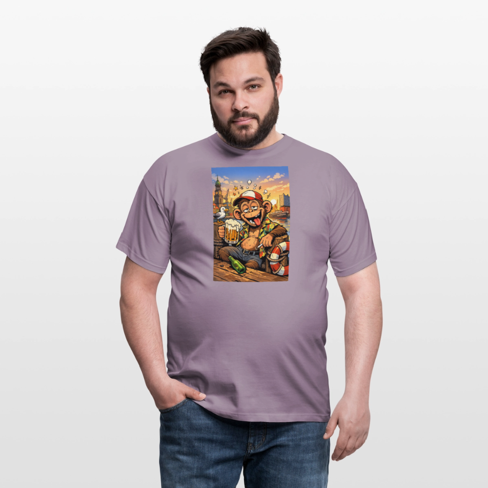 SSW2724 Affe Hamburg Bier - Lilagrau 