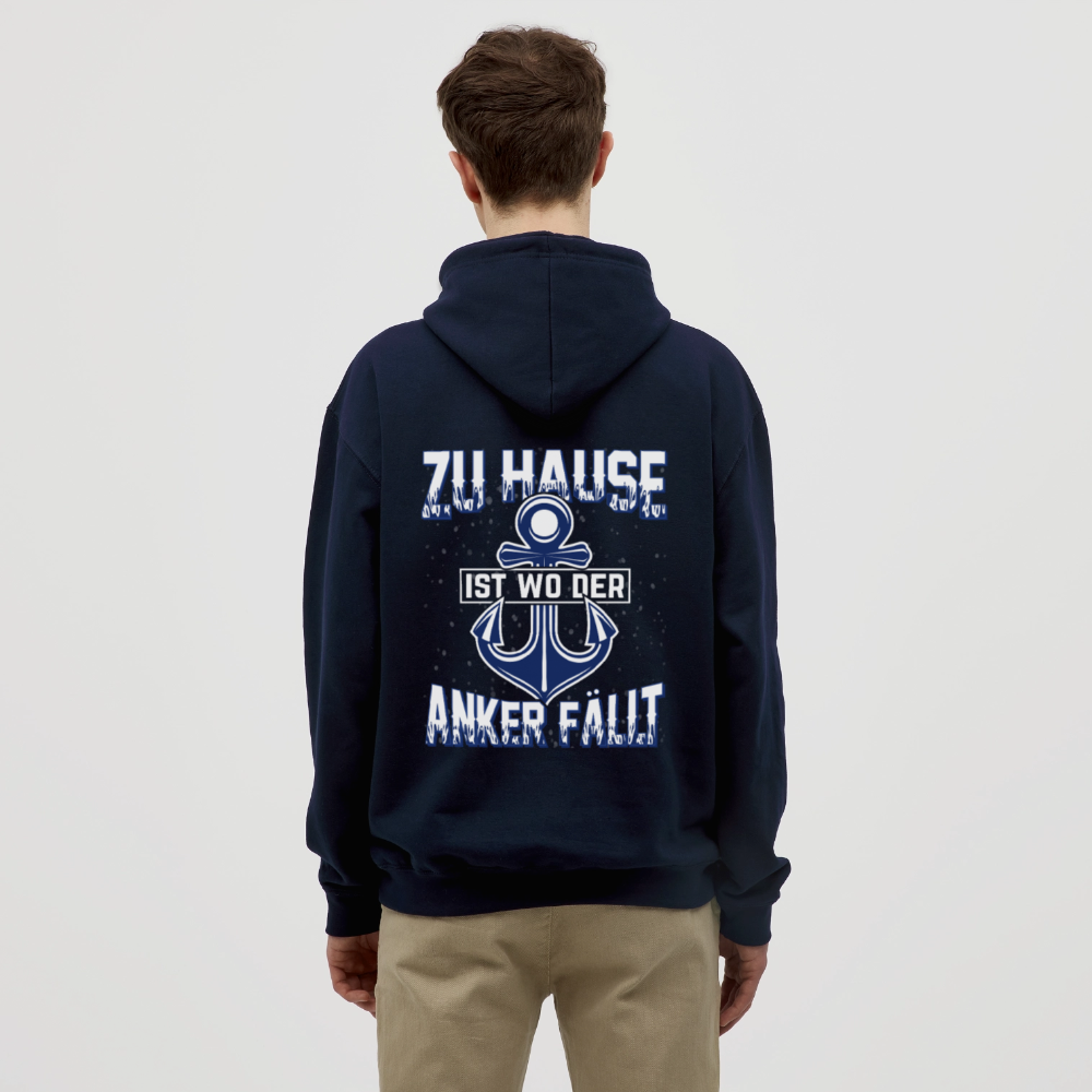 SSW2604 Zu Hause ist wo der Anker fällt Unisex Hoodie - Navy
