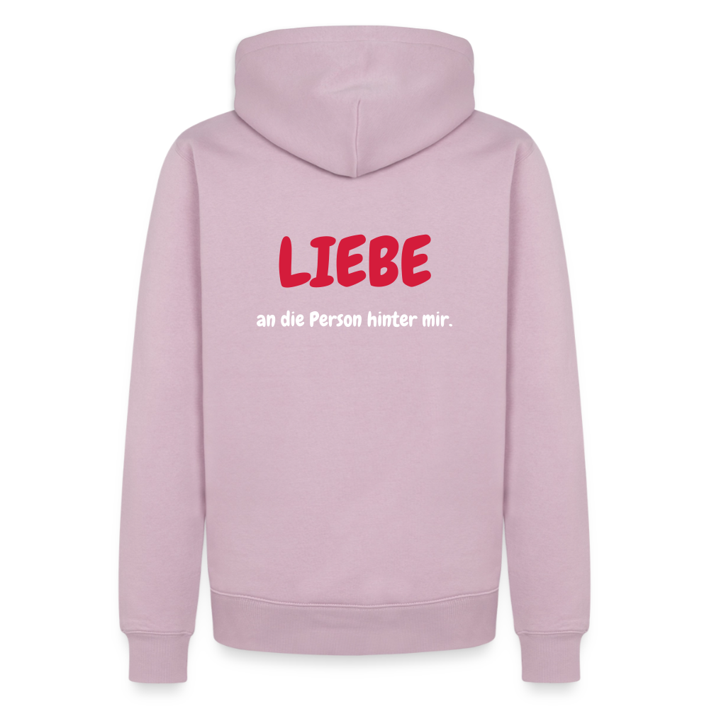 SSW1423 Hoodie LIEBE an die Person hinter mir - Altrosa