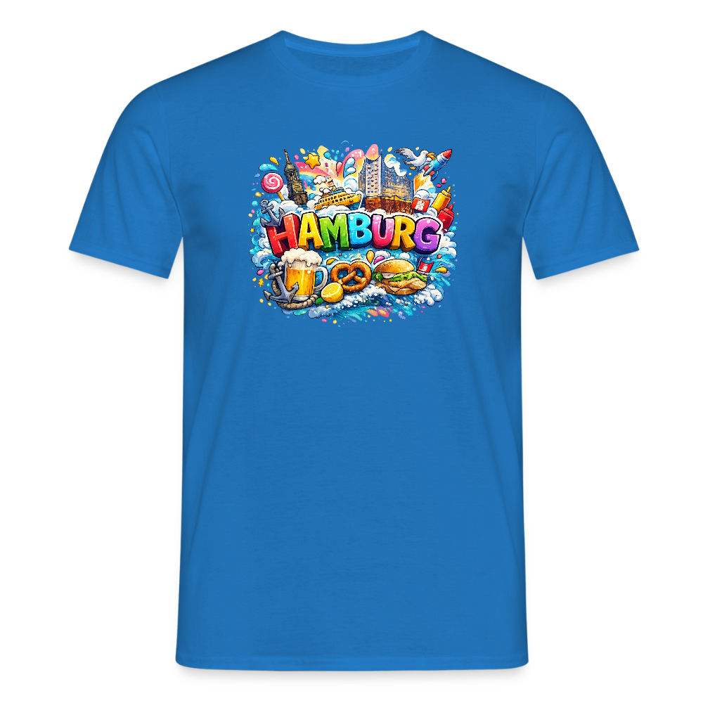 SSW2678Hamburg verrückt bunt - Royalblau