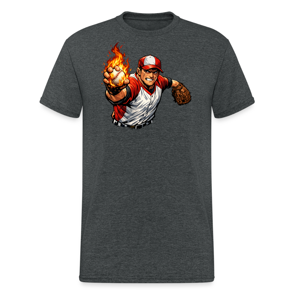 SSW2839Feuer Baseball Werfer - Dunkelgrau meliert