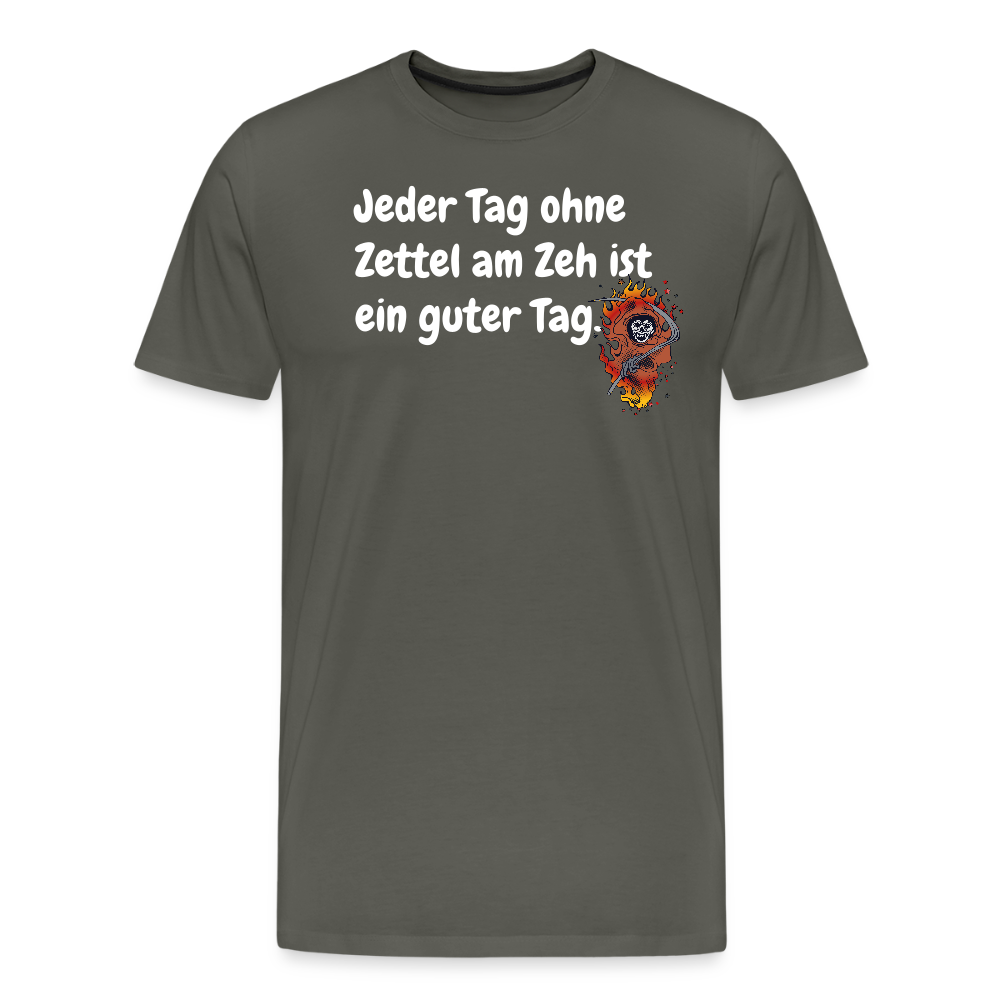SSW1524 Tshirt Jeder Tag ohne Zettel am Zeh ist ein guter Tag. - Asphalt