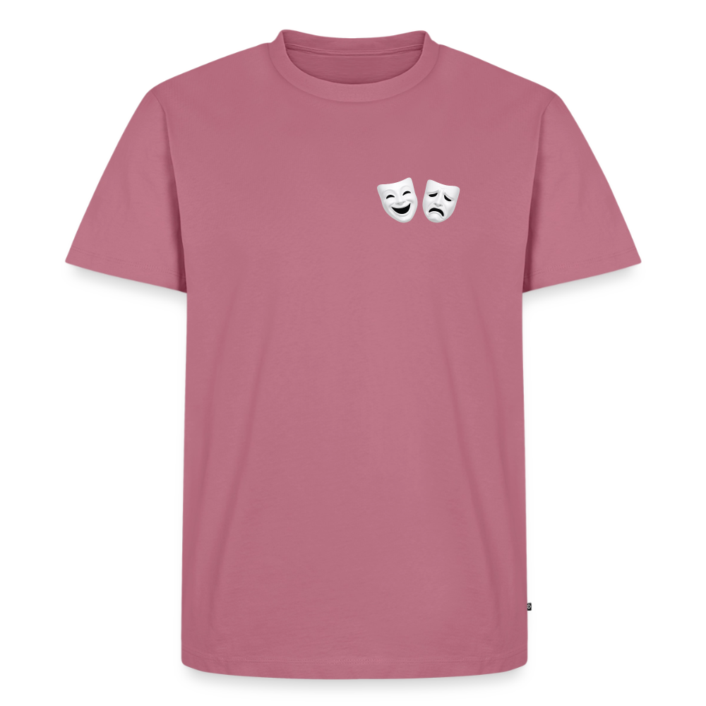 Tshirt Kunde Schule weiße Maske schiefe Schrift - Mauve