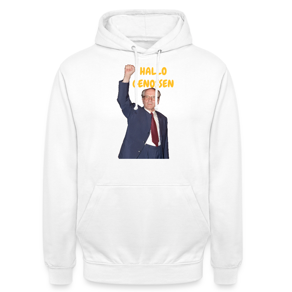 OSSI18Hoodie HALLO GENOSSEN - Weiß