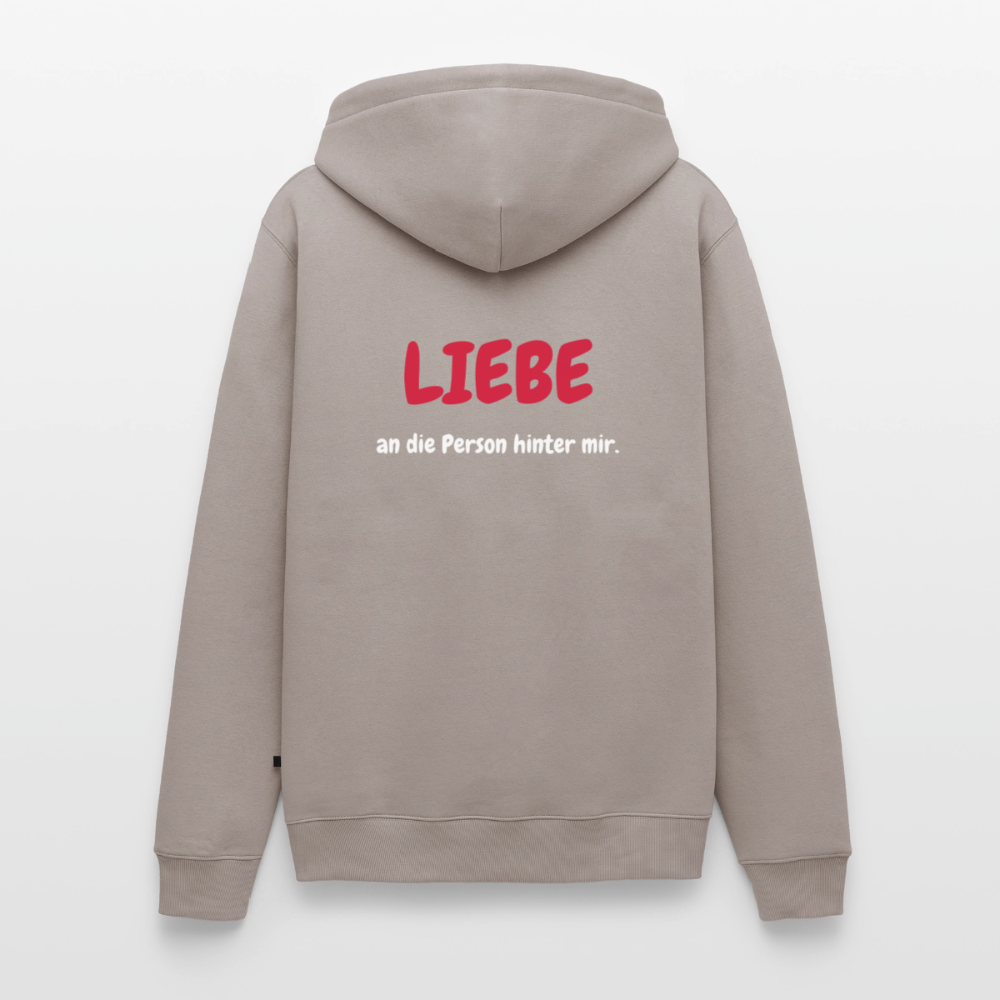 SSW1423 Hoodie LIEBE an die Person hinter mir - Taupe