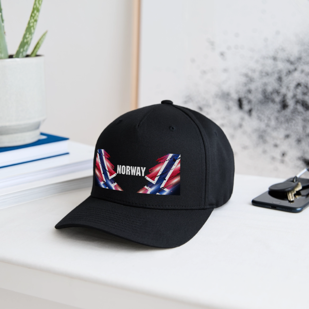 SSW2532 Cap Flag of Norway - Schwarz