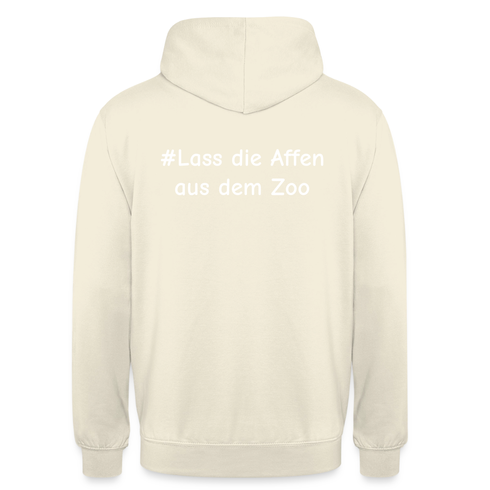 Hoodie Kunde Schule Bunte Maske gerade Schrift - Vanille-Milchshake