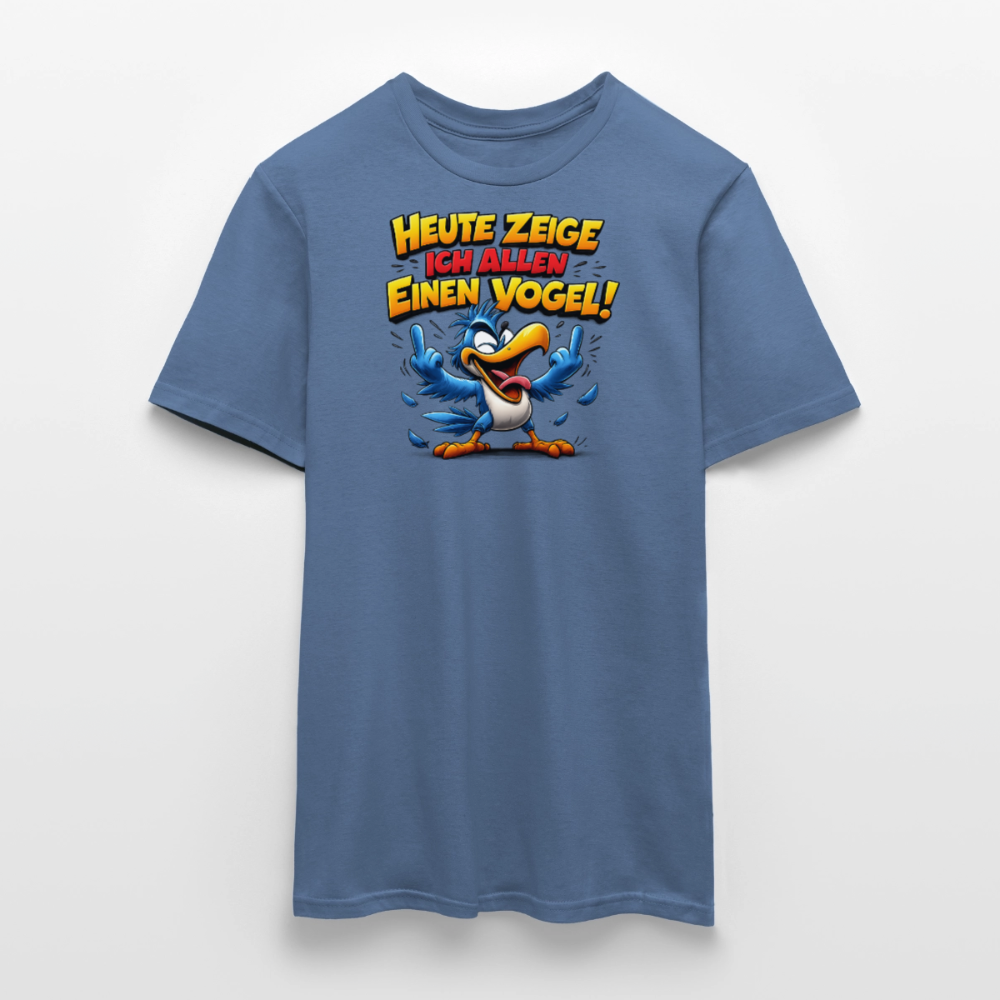 SSW2799 HEUTE ZEIGE ICH ALLEN EINEN VOGEL - Taubenblau 