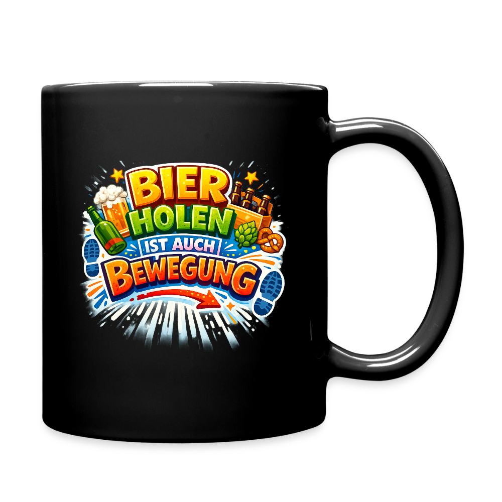 SSW2778 BIER HOLEN IST AUCH BEWEGUNG - Schwarz