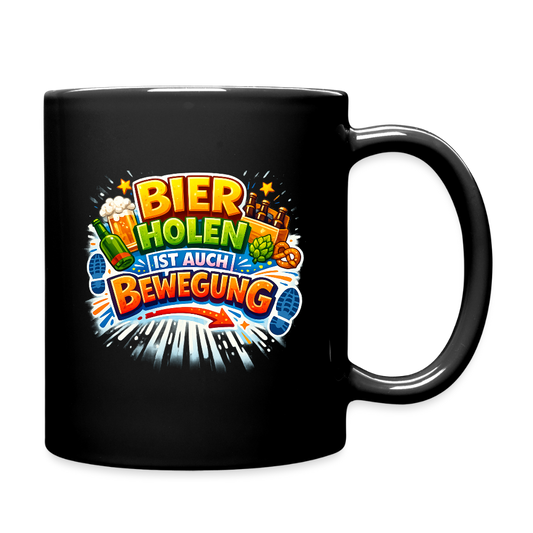 SSW2778 BIER HOLEN IST AUCH BEWEGUNG - Schwarz
