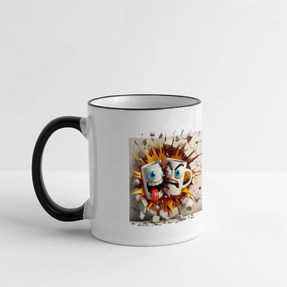 SSW2631Kaffeetassen Verrückt 2 - Weiß/Schwarz