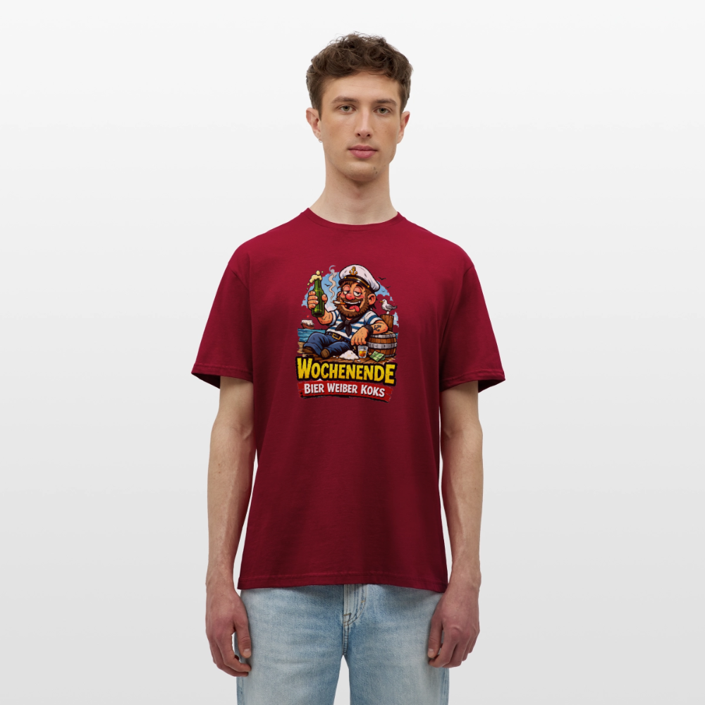 SSW2716Wochenende Bier Weiber Koks - Ziegelrot