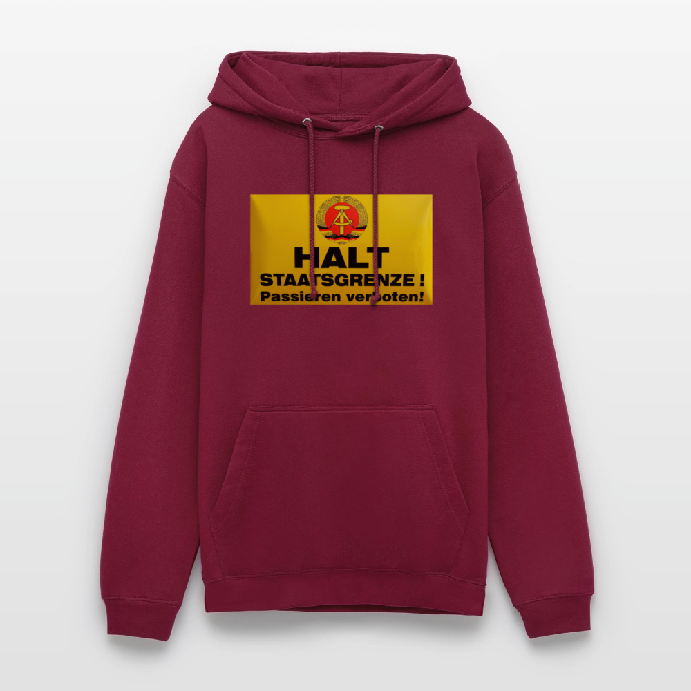 OSSI19 Hoodie HALT STAATSGRENZE - Bordeaux