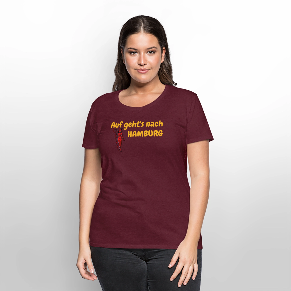 Auf geht's nach HAMBURG - Burgunderrot
