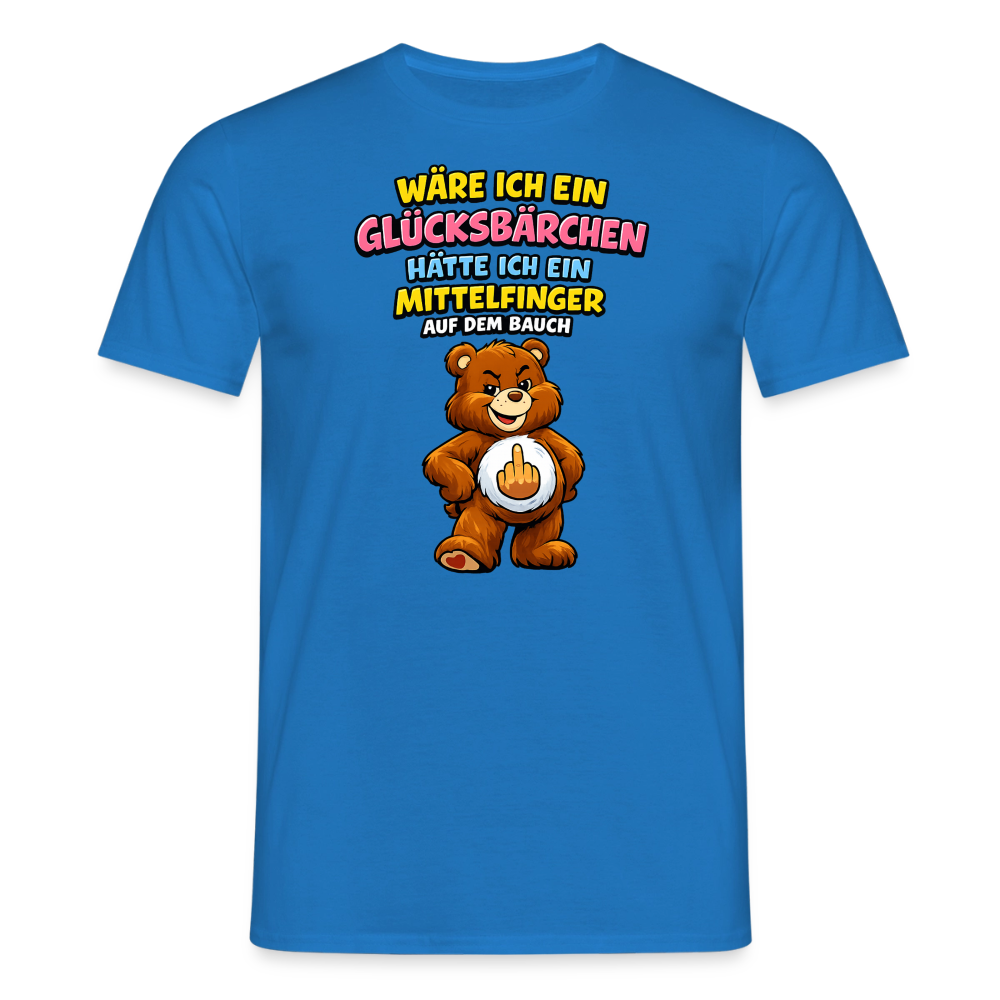 SSW2802 WÄRE ICH EIN GLÜCKSBÄRCHEN HÄTTE ICH EIN MITTELFINGER AUF DEM BAUCH - Royalblau
