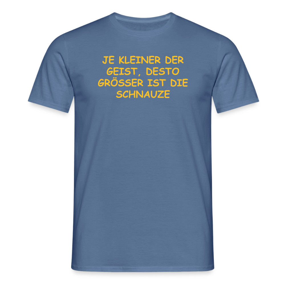 SSW2549JE KLEINER DER GEIST, DESTO GRÖSSER IST DIE SCHNAUZE - Taubenblau 
