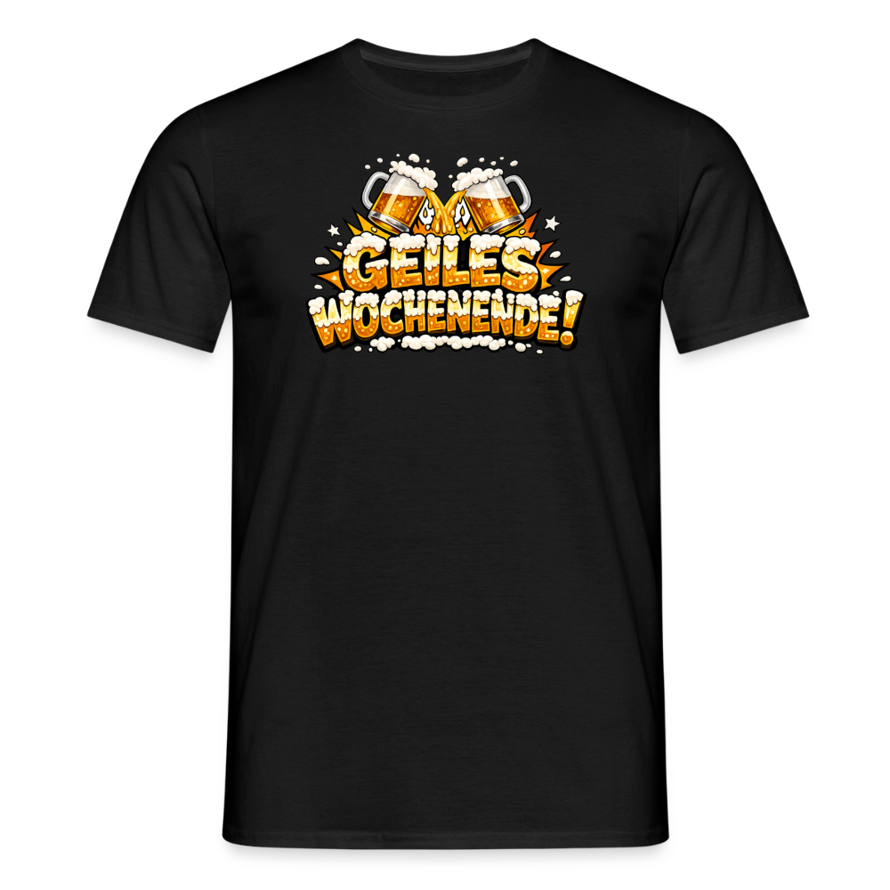 SSW2851 GEILES WOCHENENDE BIER - Schwarz