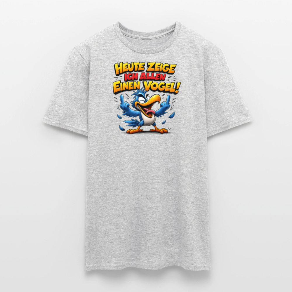 SSW2799 HEUTE ZEIGE ICH ALLEN EINEN VOGEL - Grau meliert