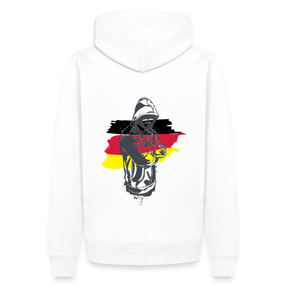 SSW1157Hoodie Kriminell Hände verschränkt - Weiß
