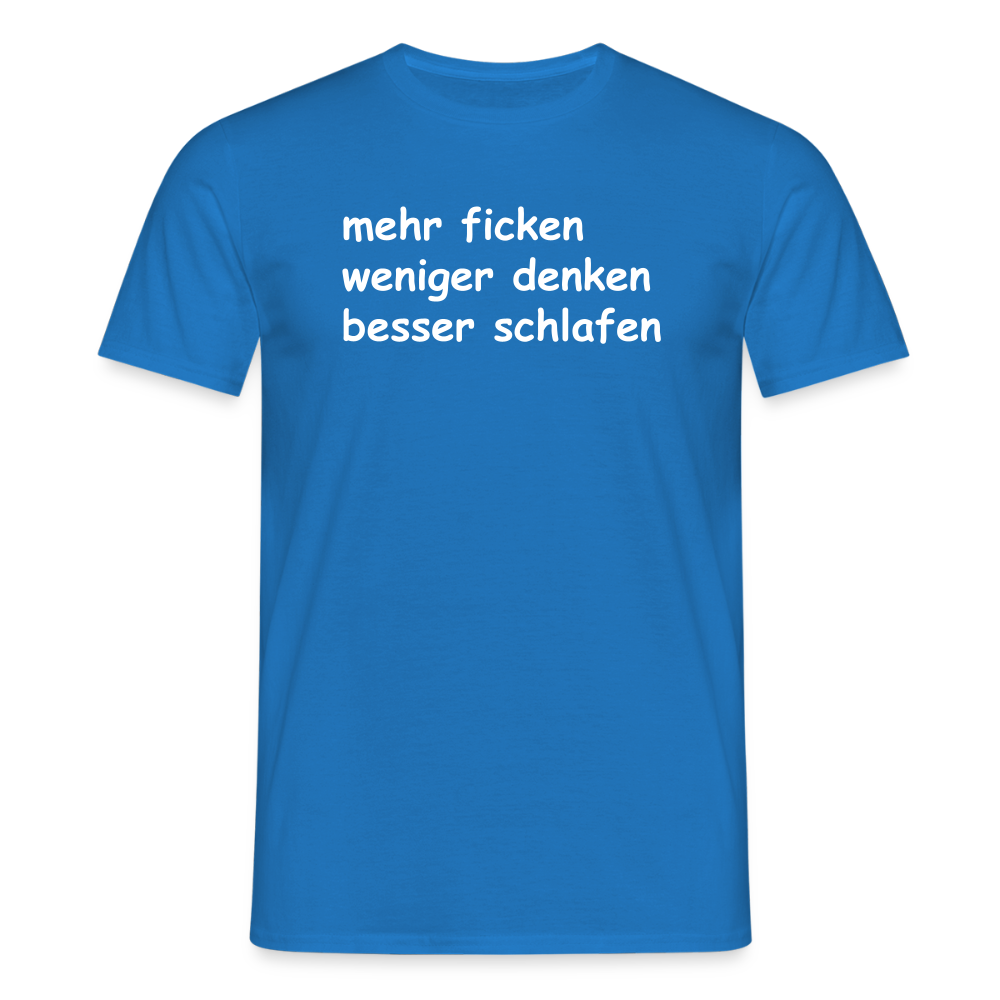 SSW2650mehr ficken weniger denken besser schlafen - Royalblau